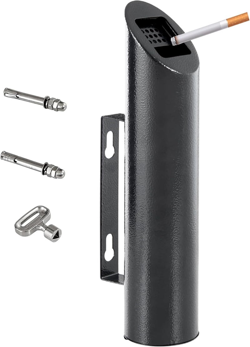 Dashu Wall Mounted Outdoor Cigarette Butt Receptacle.Cigarette Disposal Container,Cigarette Butt Can for Outside,Smokeless Ashtray Keep Your Patio Space Clean - Image 1